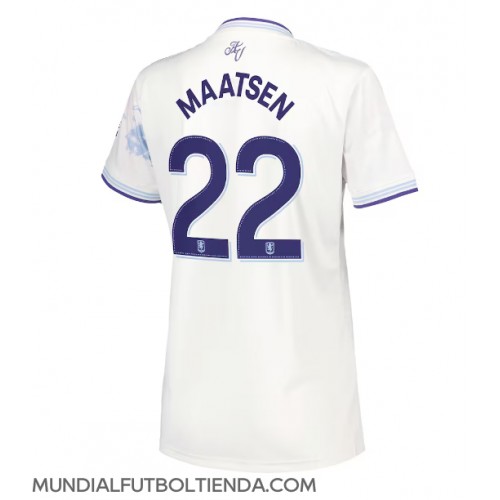 Camiseta Aston Villa Ian Maatsen #22 Tercera Equipación Replica 2025-26 para mujer mangas cortas Camiseta Aston Villa Ian Maatsen #22 Tercera Equipación Replica 2025-26 para mujer mangas cortas